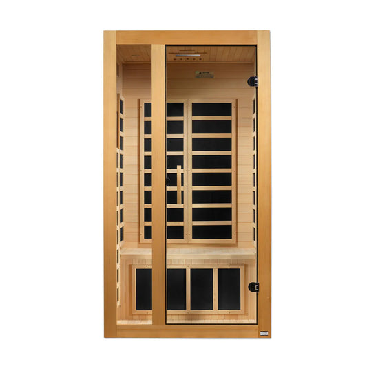 (New 2026 Model) Dynamic "Gracia" 1-2 Person Ultra Low EMF FAR IR Sauna (DYN-6119-01 Elite)