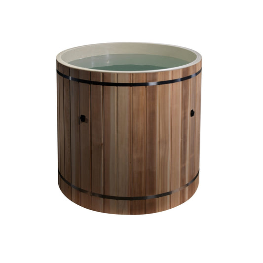 Golden Designs Dynamic Cold Therapy Cedar Barrel Spa – Plastic Tub (TUB ONLY) - The Sauna Solution