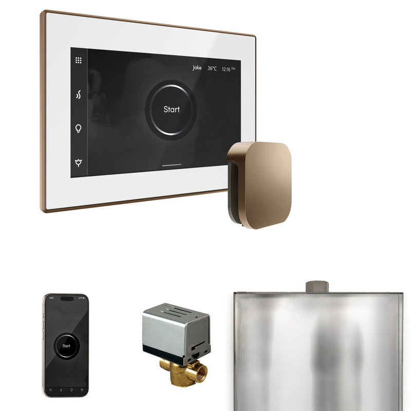 XButler Steam Shower Control Package with iSteamX Control and Linear Steamhead