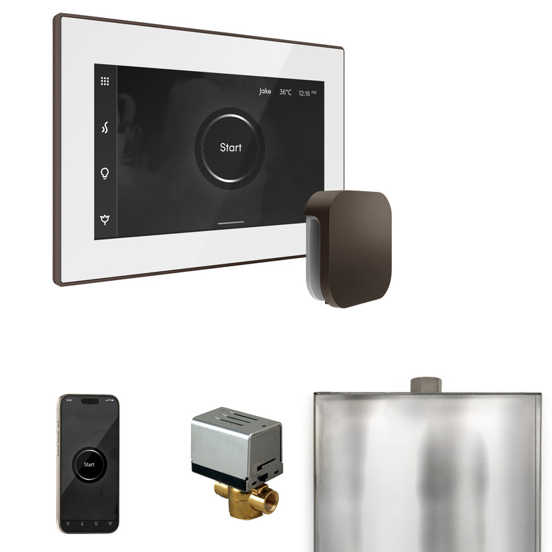XButler Steam Shower Control Package with iSteamX Control and Linear Steamhead