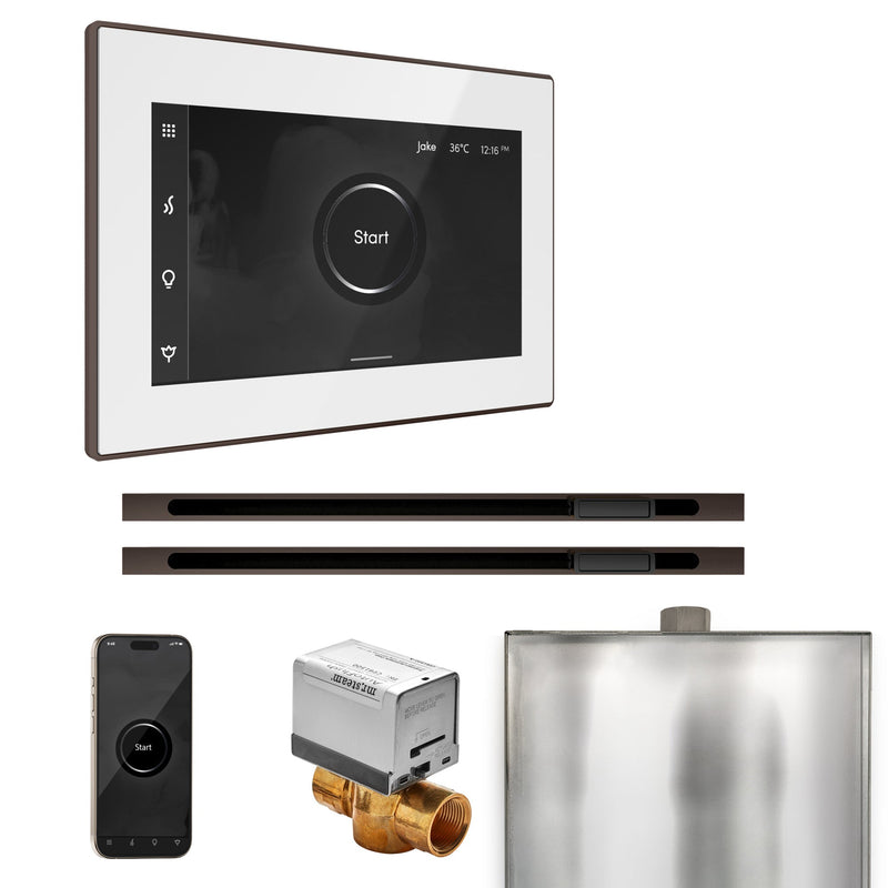 XButler Max Steam Shower Control Package with iSteamX Control and Linear Steamhead