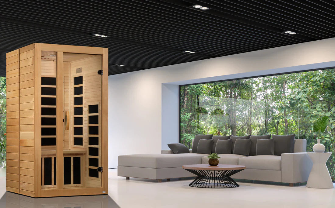(New 2026 Model) Dynamic "Gracia" 1-2 Person Ultra Low EMF FAR IR Sauna (DYN-6119-01 Elite)
