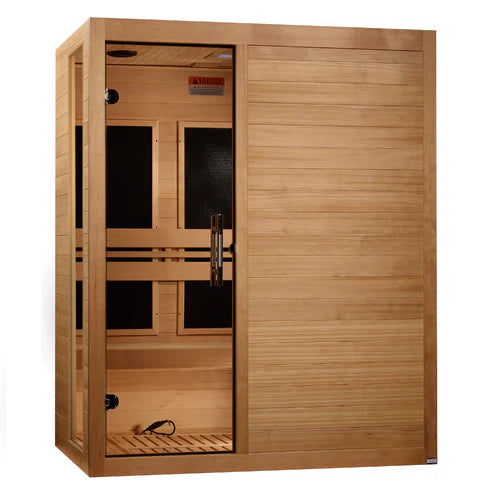 (New 2026 Model) Dynamic "Toscana" 3 Person Low EMF FAR IR Sauna (DYN-6315-05)