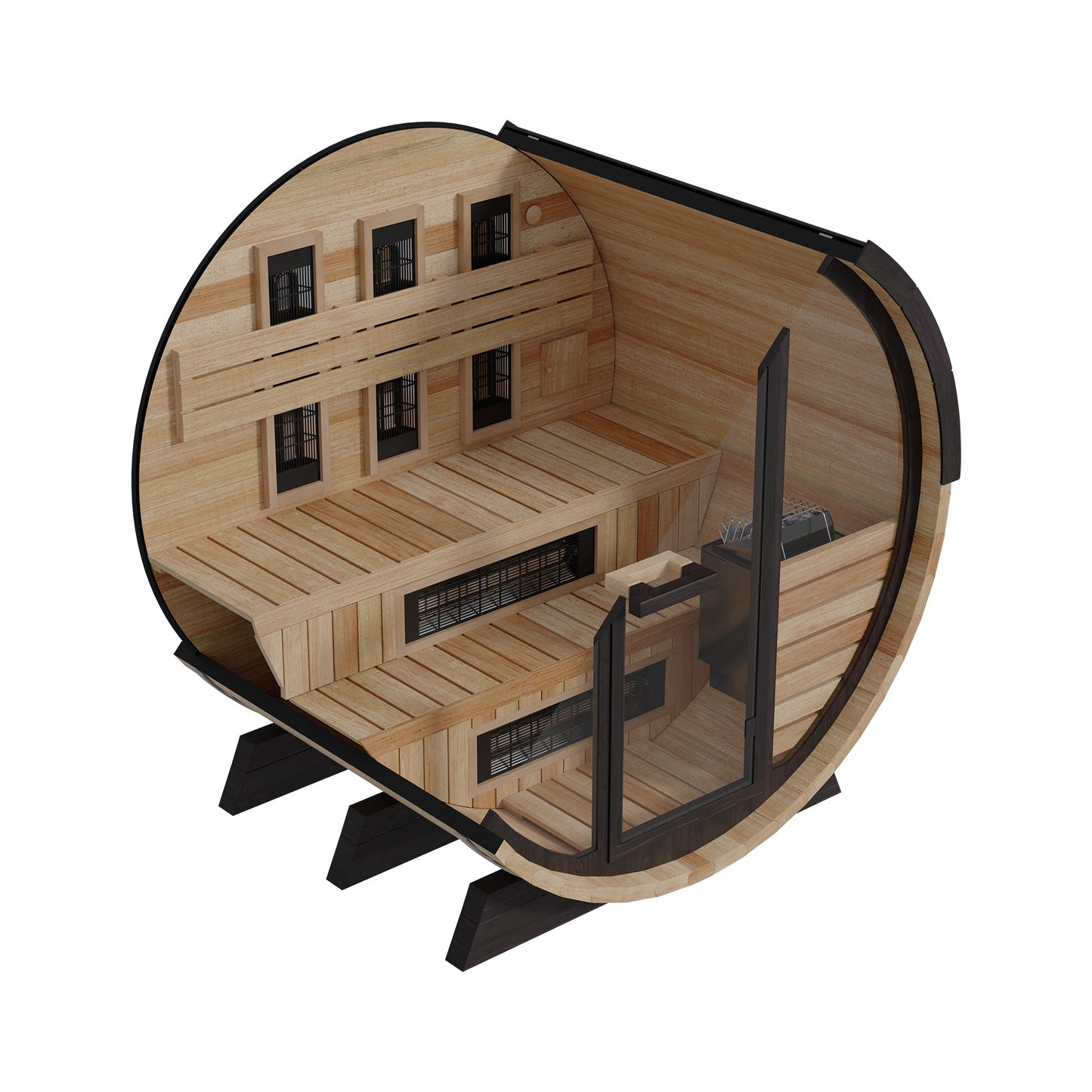 Finnmark Thermo-Aspen Combination Barrel Sauna FD-7