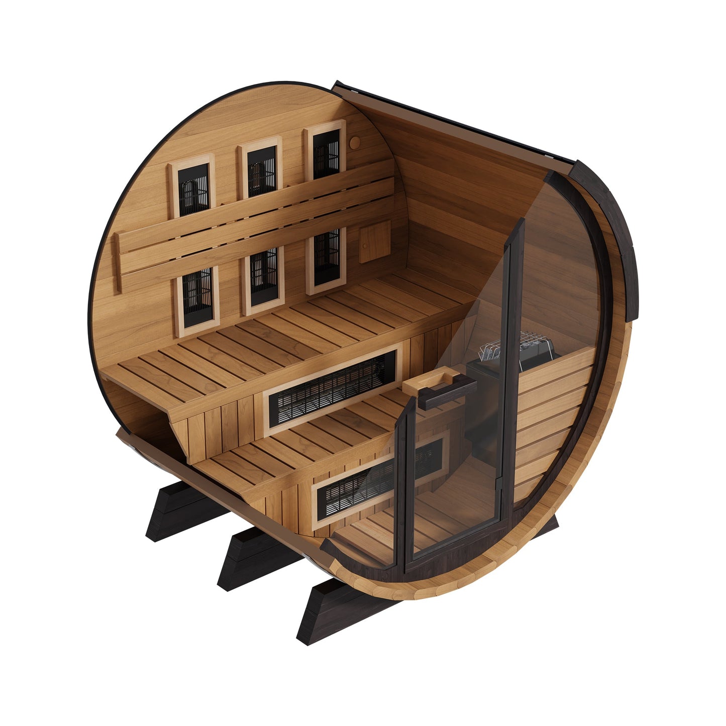 Finnmark Cedar Combination Barrel Sauna FD-6