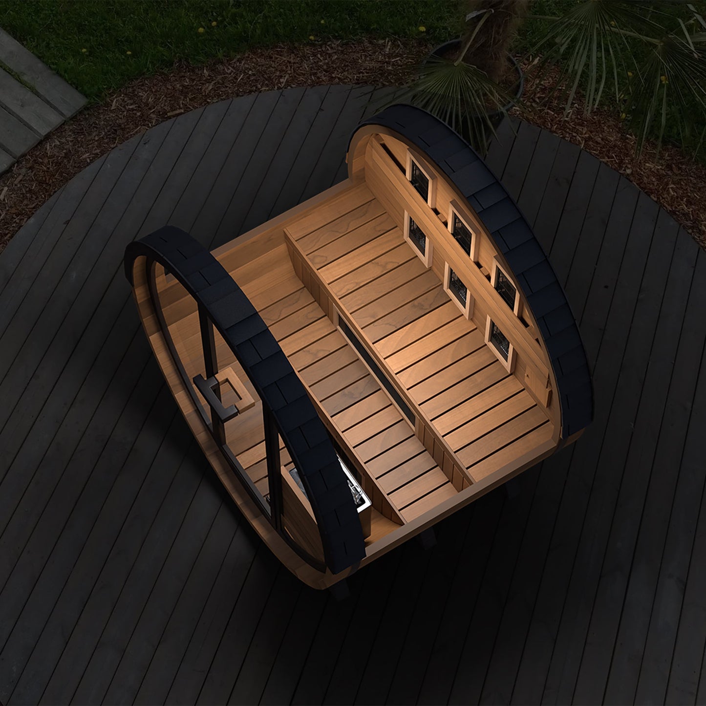 Finnmark Cedar Combination Barrel Sauna FD-6