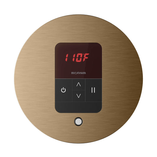 iTempo Round Steam Shower Control and Steamhead
