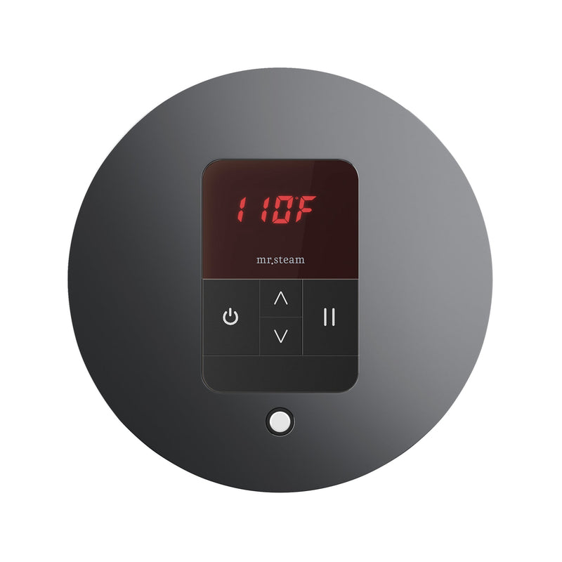 iTempo Round Steam Shower Control and Steamhead