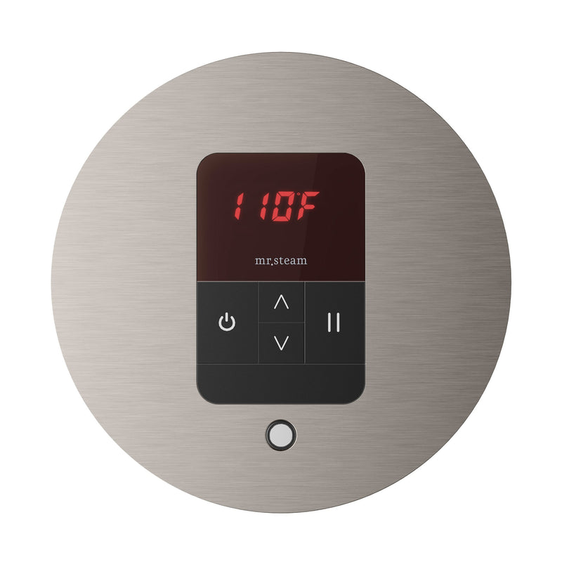 iTempo Round Steam Shower Control and Steamhead