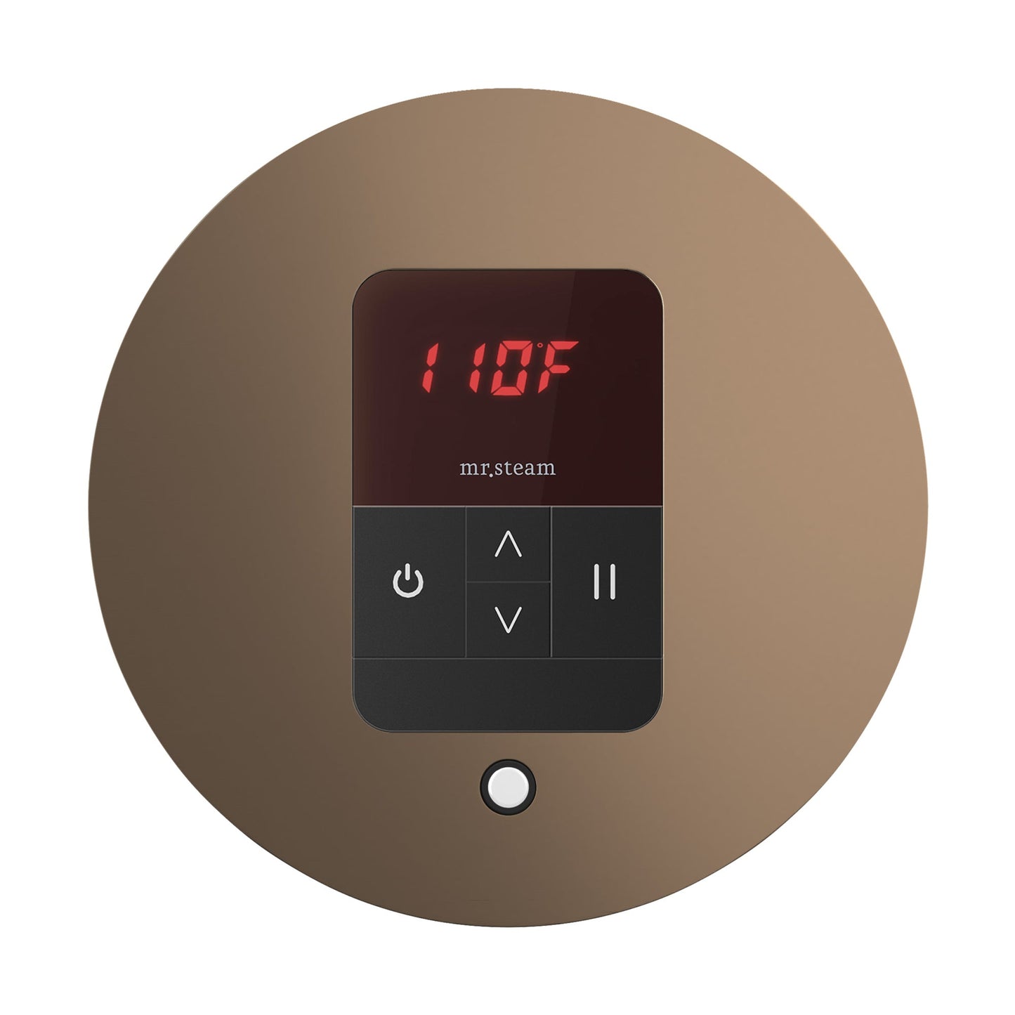 iTempo Round Steam Shower Control and Steamhead