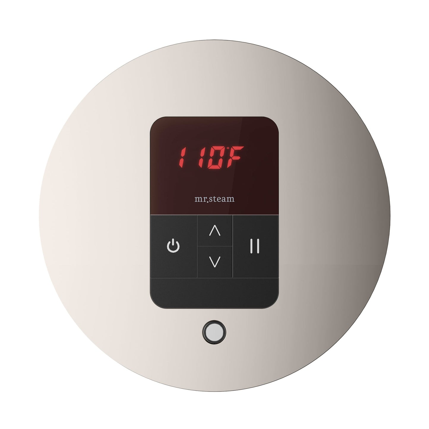 iTempo Round Steam Shower Control and Steamhead