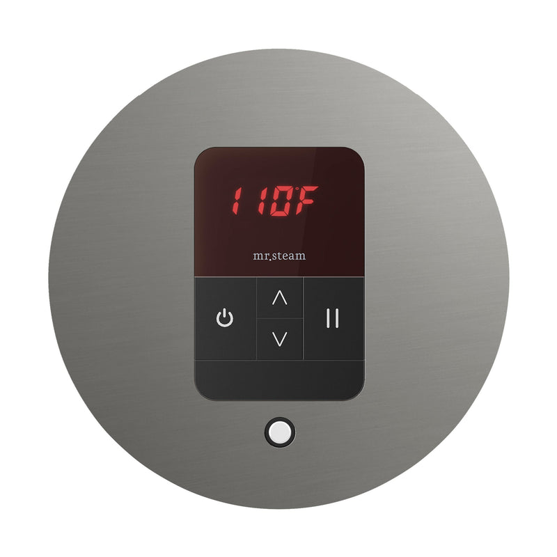 iTempo Round Steam Shower Control and Steamhead