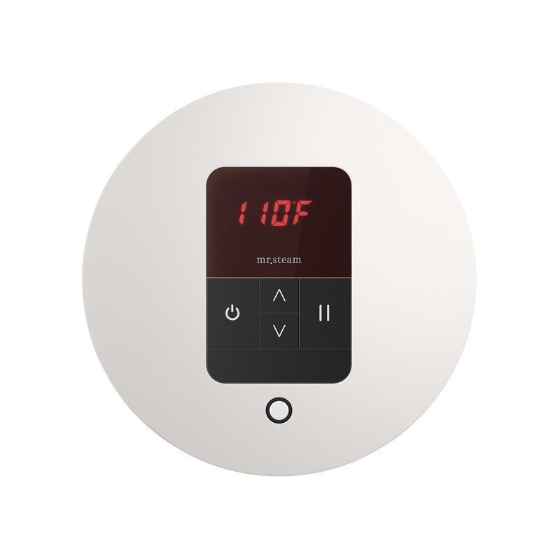 iTempo Round Steam Shower Control and Steamhead