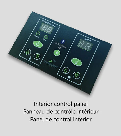 (New 2026 Model) Dynamic "Serena" 2 Person Low EMF FAR IR Sauna (DYN-6229-01)