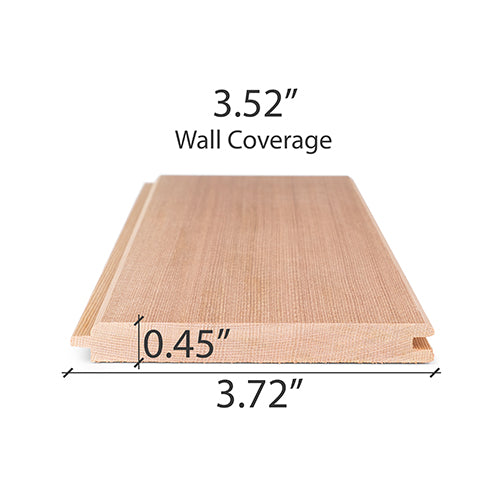 PROSAUNAS CEDAR 1/2X4 VG T&G V2E