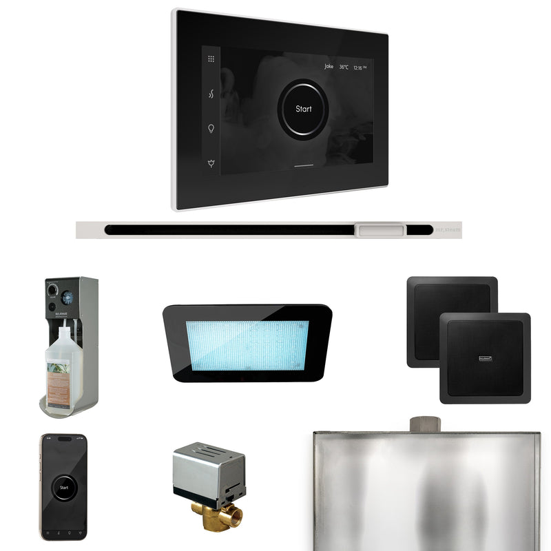 XDream Steam Shower Control Package with iSteamX Control and Linear Steamhead