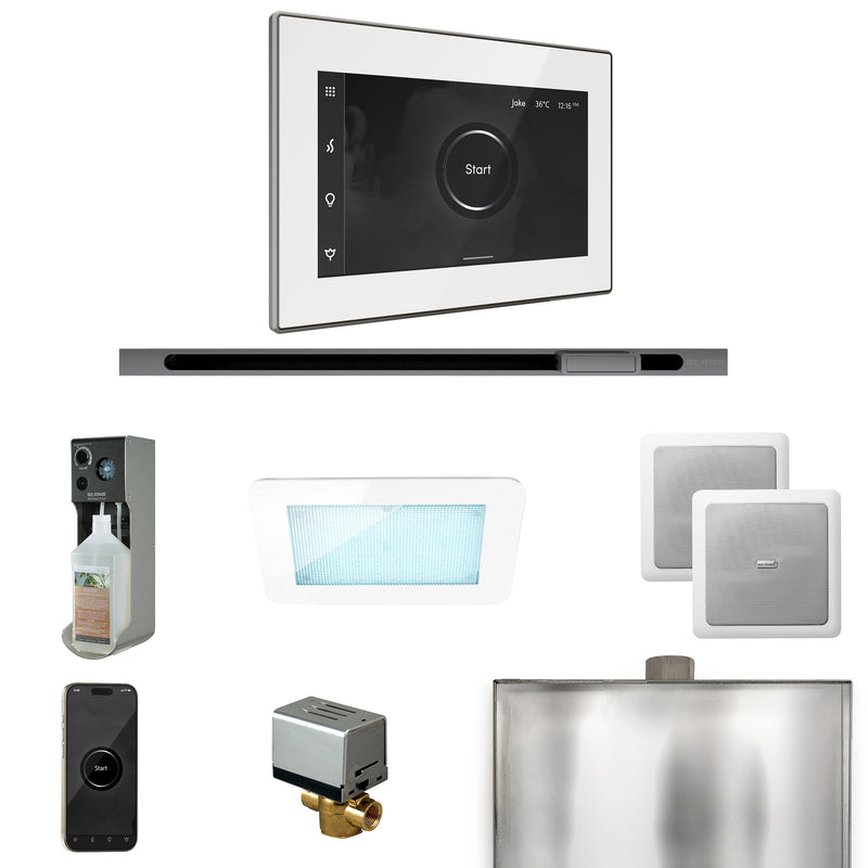 XDream Steam Shower Control Package with iSteamX Control and Linear Steamhead