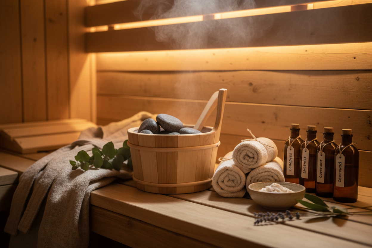 Best Sauna products together in a cozy picture