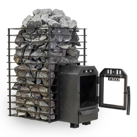 Cozy Heat Quattro Thru - Wall 18 Sauna Stove - The Sauna Solution LLC