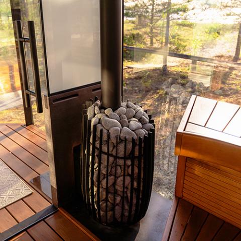 Cozy Heat SW Thru - Wall 18 Sauna Stove - The Sauna Solution LLC