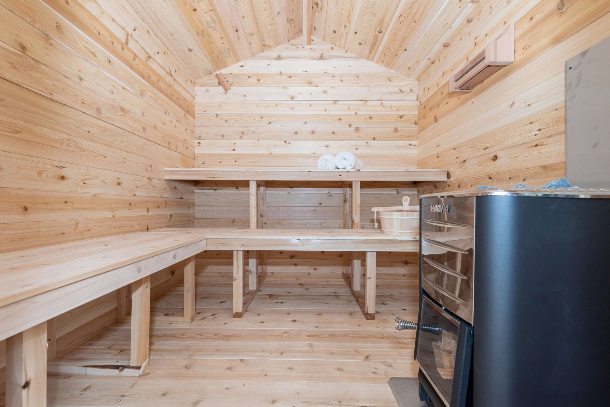 Dundalk CT Georgian 6 Person Outdoor Sauna - Sauna Heater Supply