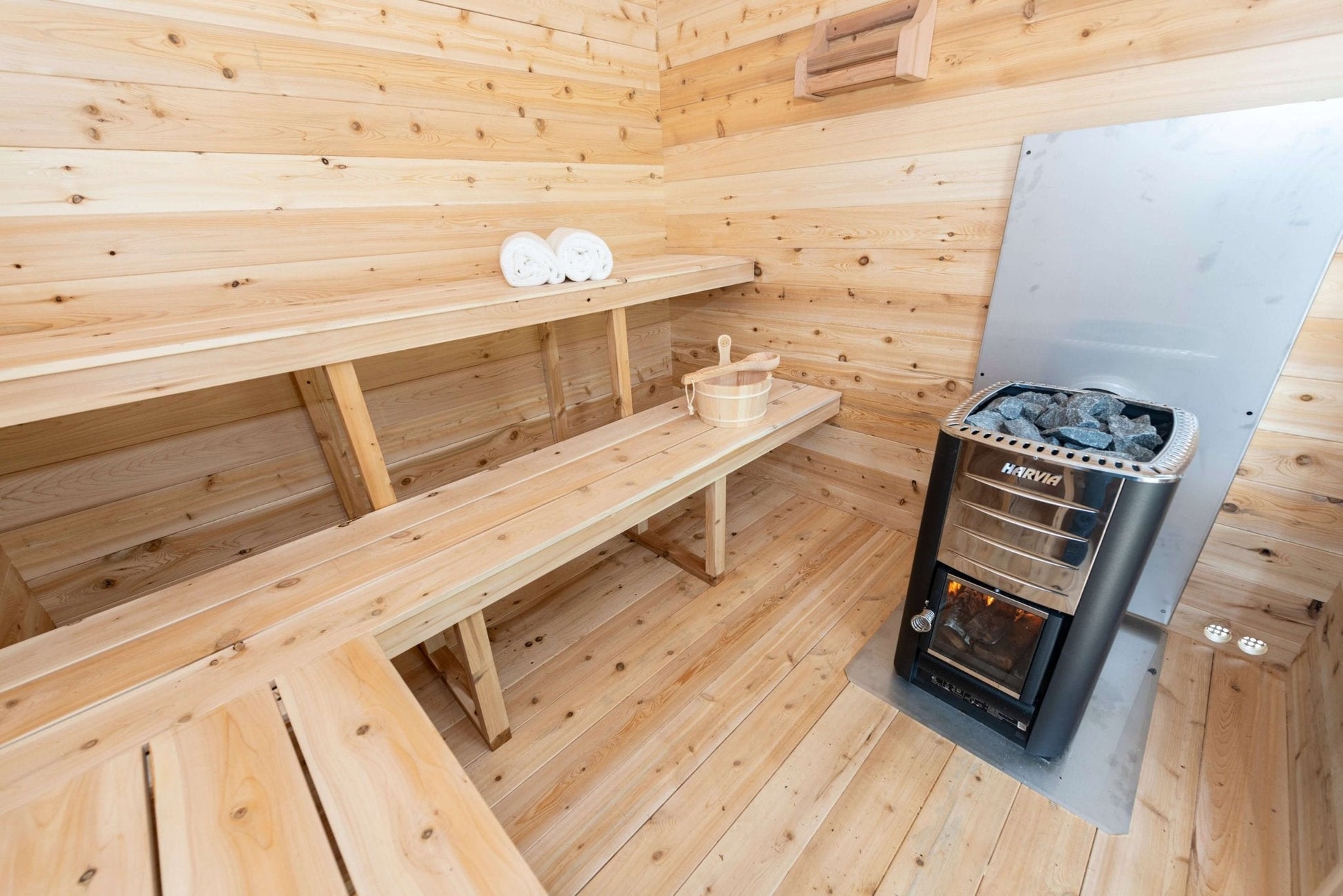 Dundalk CT Georgian 6 Person Outdoor Sauna - The Sauna Solution