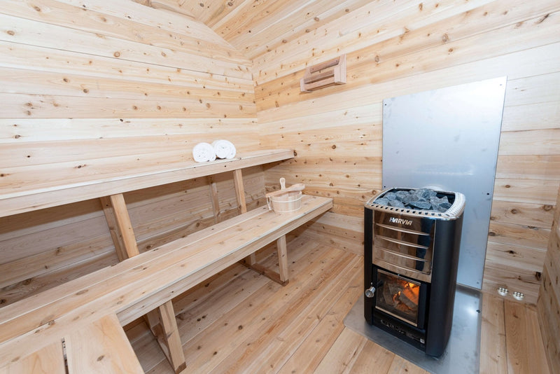 Dundalk CT Georgian 6 Person Outdoor Sauna - The Sauna Solution LLC