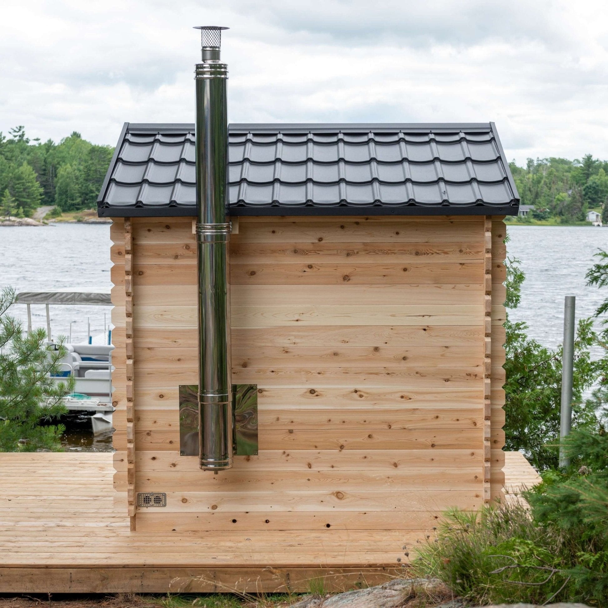 Dundalk CT Georgian 6 Person Outdoor Sauna - Sauna Heater Supply