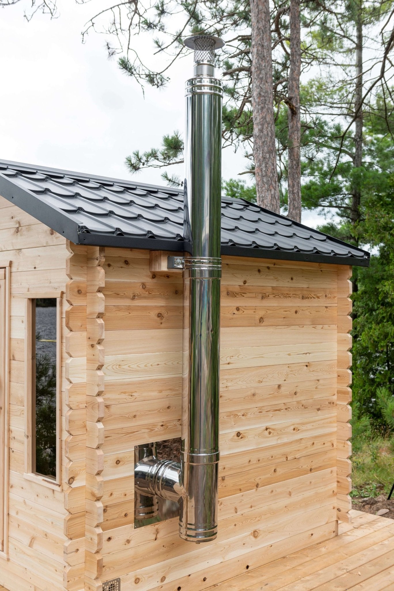 Dundalk CT Georgian 6 Person Outdoor Sauna - Sauna Heater Supply