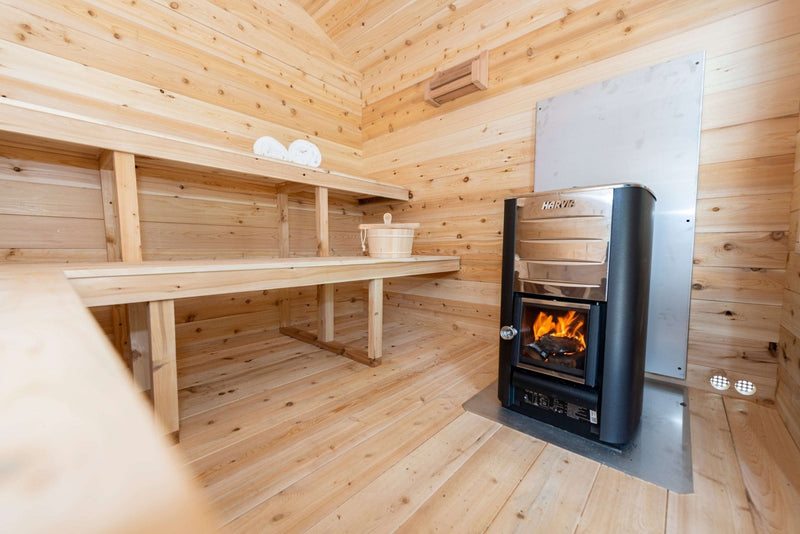 Dundalk CT Georgian 6 Person Outdoor Sauna - The Sauna Solution LLC