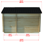 Dundalk CT Georgian 6 Person Outdoor Sauna with Changeroom - The Sauna Solution LLC
