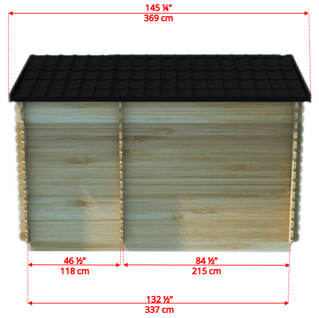 Dundalk CT Georgian 6 Person Outdoor Sauna with Changeroom - The Sauna Solution LLC