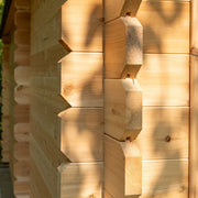 Dundalk CT Georgian 6 Person Outdoor Sauna with Changeroom - The Sauna Solution LLC