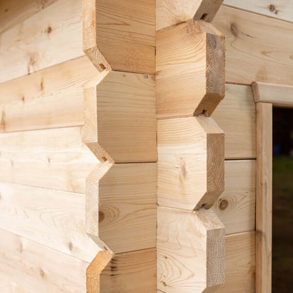 Dundalk CT Georgian 6 Person Outdoor Sauna with Porch - Sauna Heater Supply