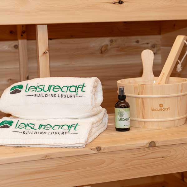 Dundalk CT Georgian 6 Person Outdoor Sauna with Porch - The Sauna Solution LLC