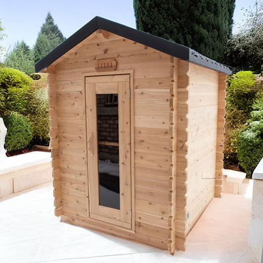 Dundalk CT Granby 3 Person Outdoor Sauna - Sauna Heater Supply