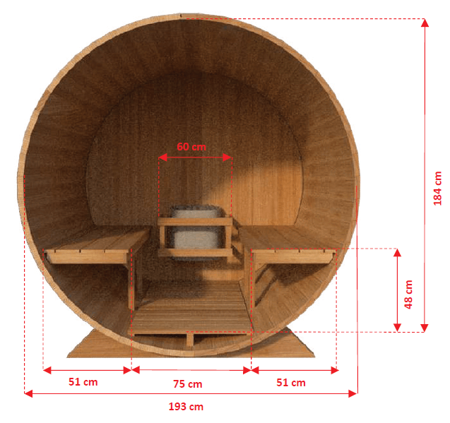 Dundalk CT Harmony 4 Person Barrel Sauna - Sauna Heater Supply