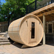 Dundalk CT Harmony 4 Person Barrel Sauna - The Sauna Solution LLC