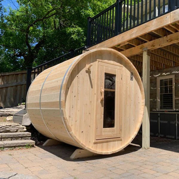 Dundalk CT Harmony 4 Person Barrel Sauna - The Sauna Solution