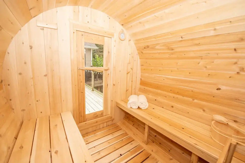 Dundalk CT Harmony 4 Person Barrel Sauna - The Sauna Solution LLC