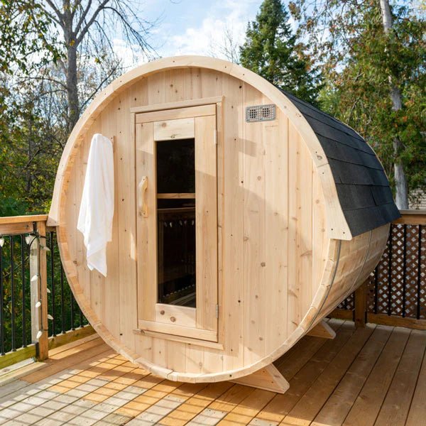 Dundalk CT Harmony 4 Person Barrel Sauna - The Sauna Solution LLC