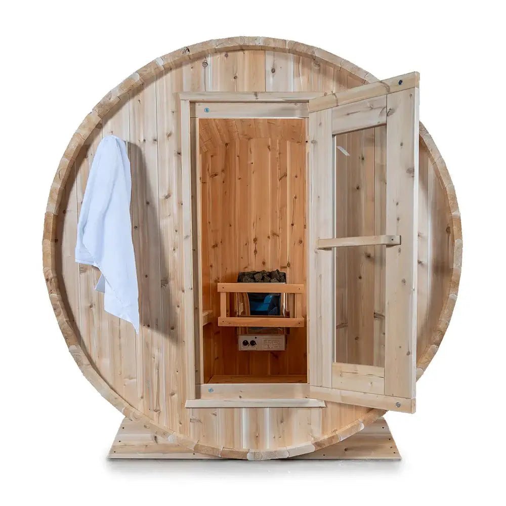 Dundalk CT Harmony 4 Person Barrel Sauna - Sauna Heater Supply