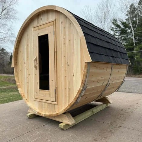 Dundalk CT Harmony 4 Person Barrel Sauna - The Sauna Solution LLC
