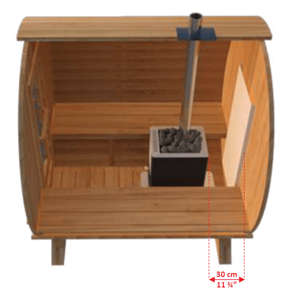 Dundalk CT Harmony 4 Person Barrel Sauna - Sauna Heater Supply