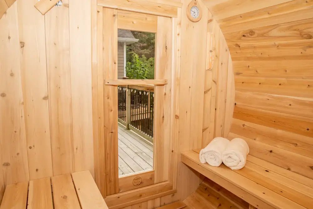 Dundalk CT Harmony 4 Person Barrel Sauna - Sauna Heater Supply