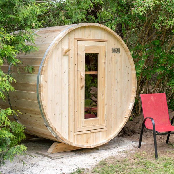 Dundalk CT Harmony 4 Person Barrel Sauna - Sauna Heater Supply