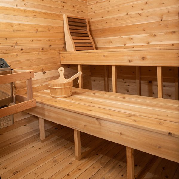 Dundalk CT Luna 4 Person Barrel Sauna - The Sauna Solution