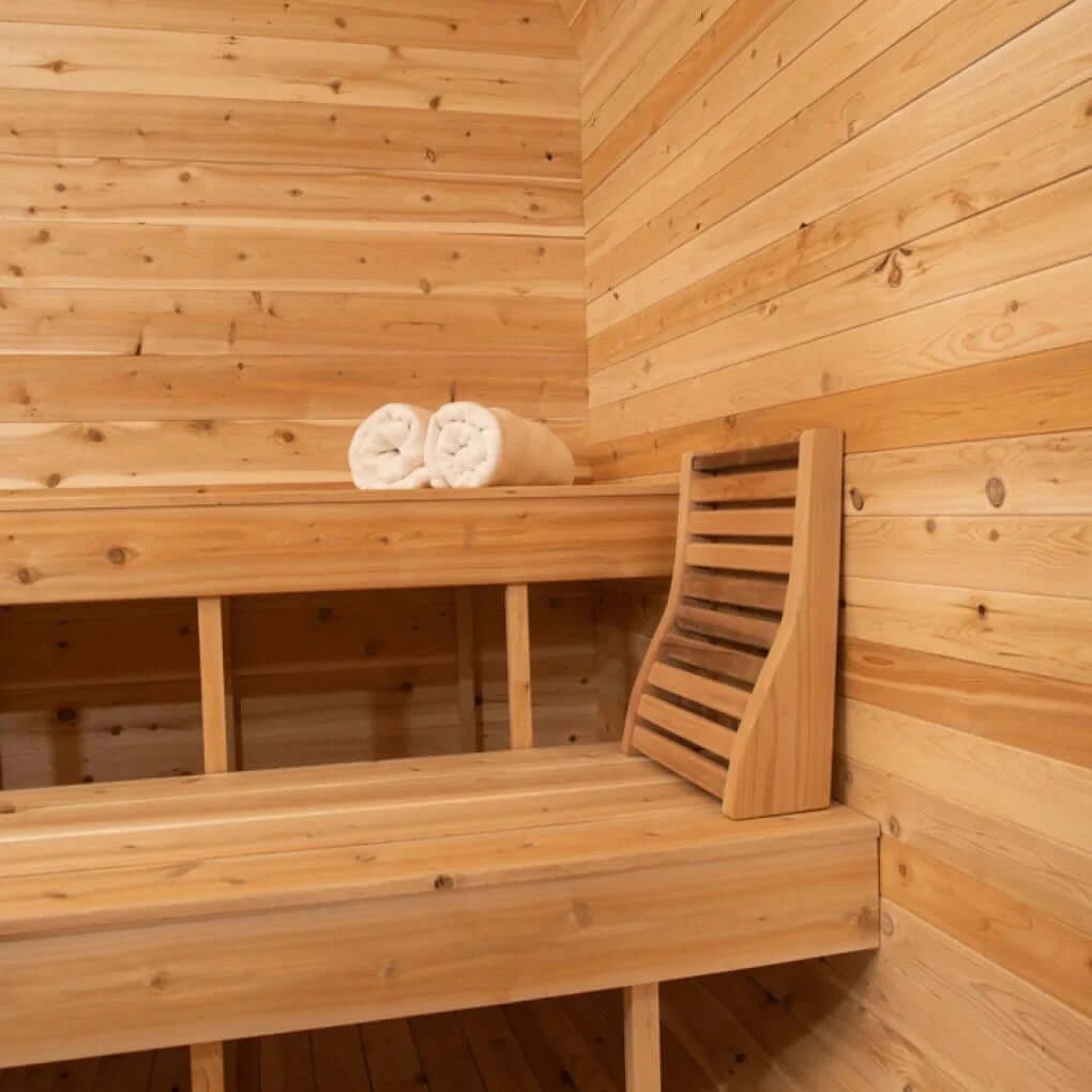 Dundalk CT Luna 4 Person Barrel Sauna - The Sauna Solution