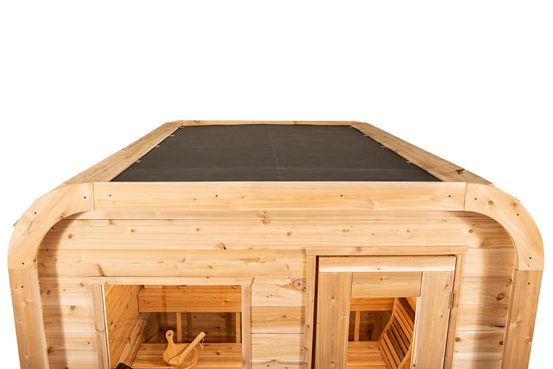 Dundalk CT Luna 4 Person Barrel Sauna - The Sauna Solution LLC