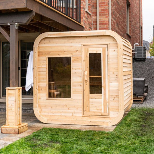 Dundalk CT Luna 4 Person Barrel Sauna - The Sauna Solution LLC